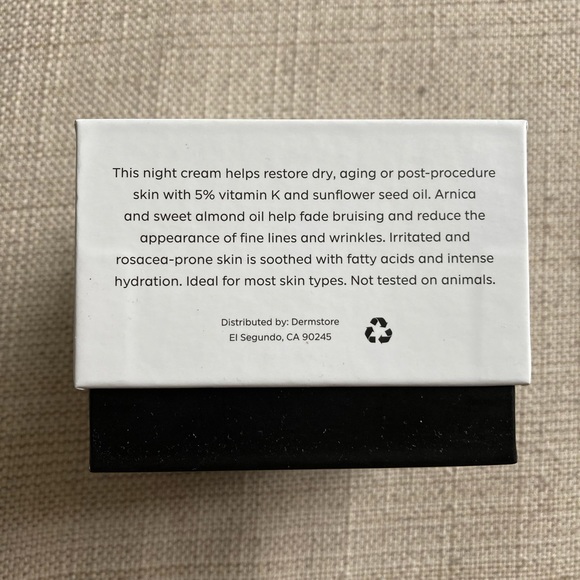 Dermstore Night Cream Vitamin K Almond Oil, Anti Aging, Intense Hydration, NIB - Picture 5 of 6